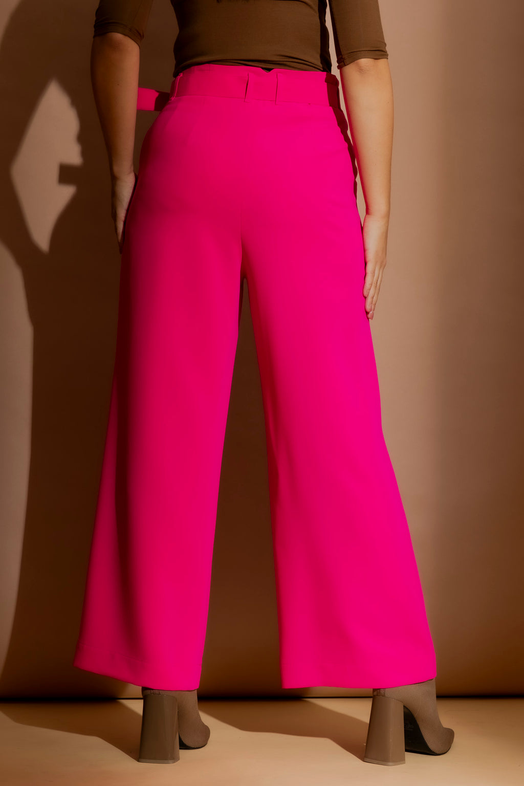 Hot Pink Euro Wide Leg Pant Hot Pink
