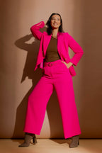 Hot Pink Euro Wide Leg Pant Hot Pink