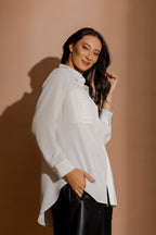 White Bustier Shirt