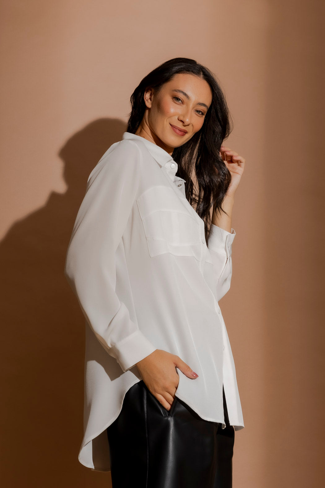 White Bustier Shirt