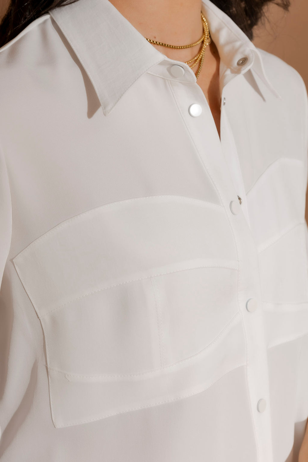 White Bustier Shirt