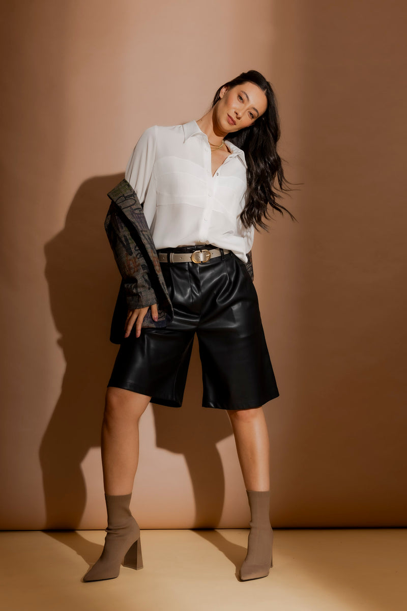 White Bustier Shirt