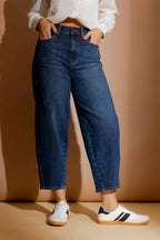 Mid Denim Barrel Jean Mid Denim