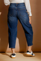 Mid Denim Barrel Jean Mid Denim