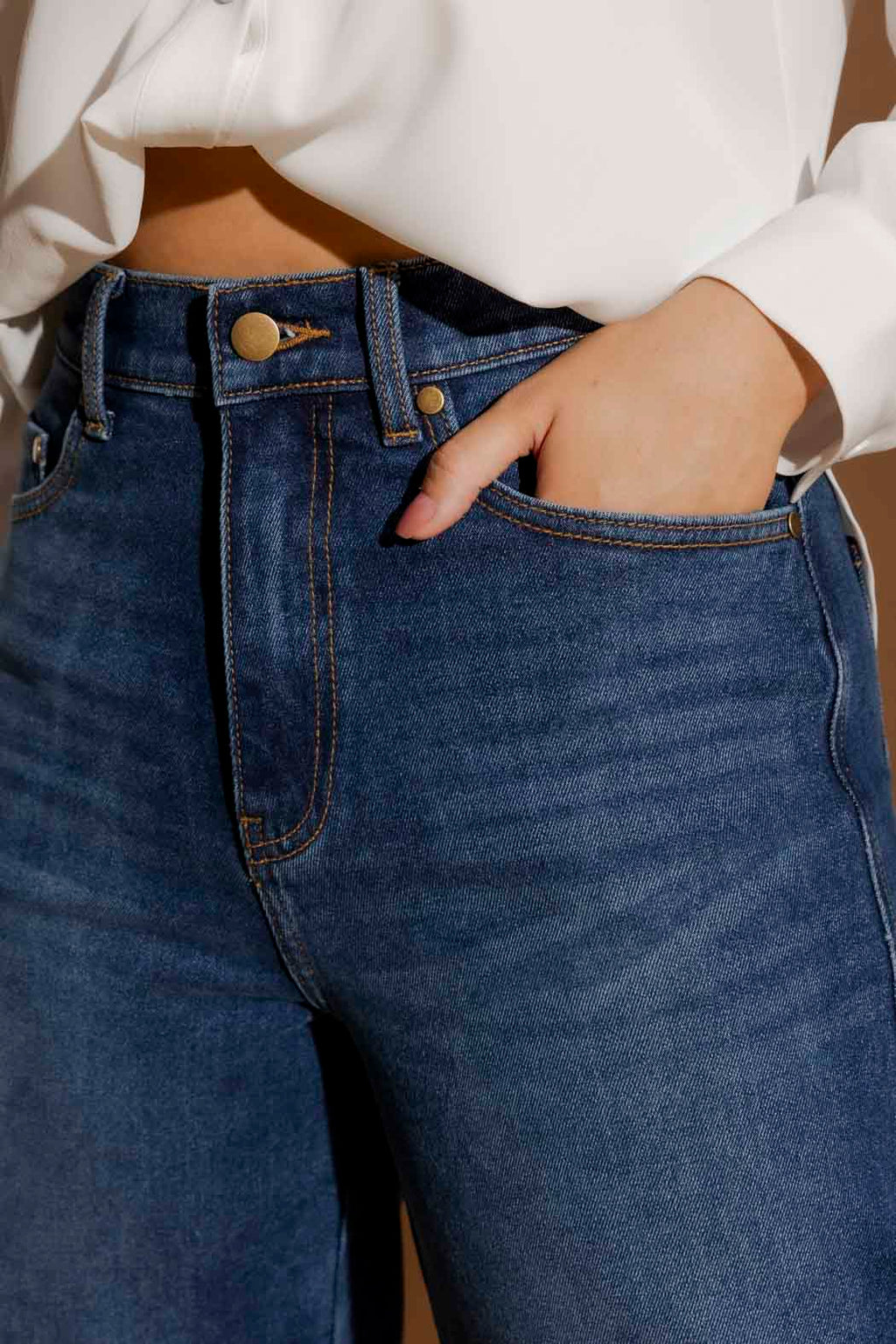 Mid Denim Barrel Jean Mid Denim