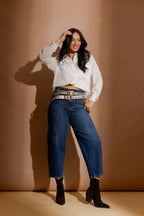 Mid Denim Barrel Jean Mid Denim