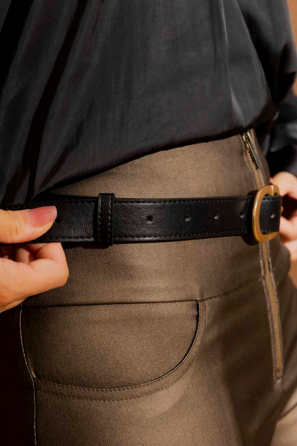 Black Classic Belt Black O/S