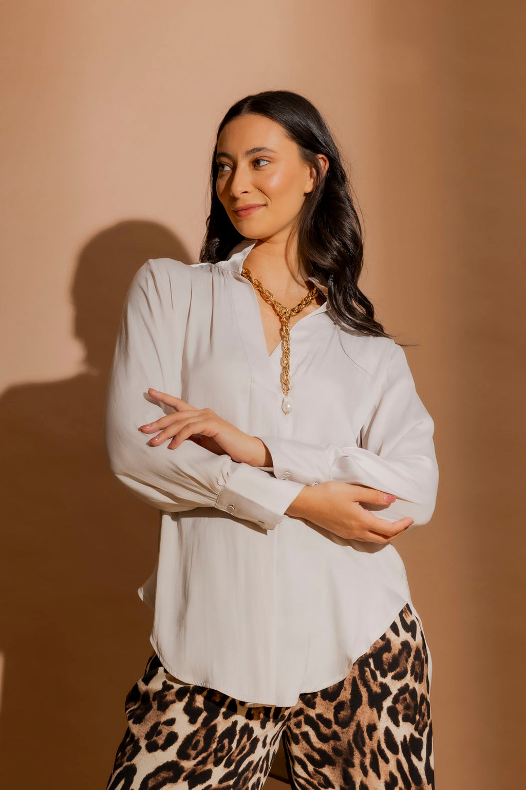 Putty Piped Blogger Shirt