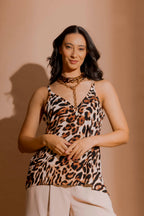 Tan Animal Bias Cami Tan Animal