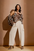 Tan Animal Bias Cami Tan Animal