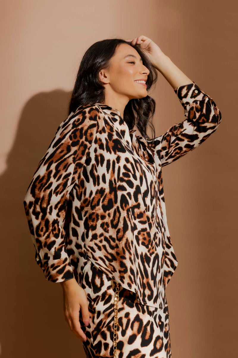 Tan Animal Brit Blogger Shirt Tan Animal