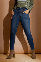 Mid Denim Corset Miracle Jean Mid Denim