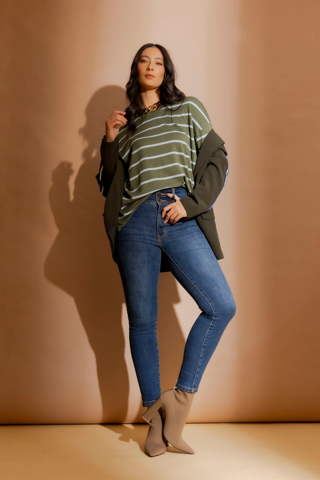 Mid Denim Corset Miracle Jean Mid Denim