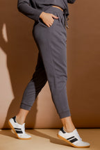 Grey Lux Slouch Pant