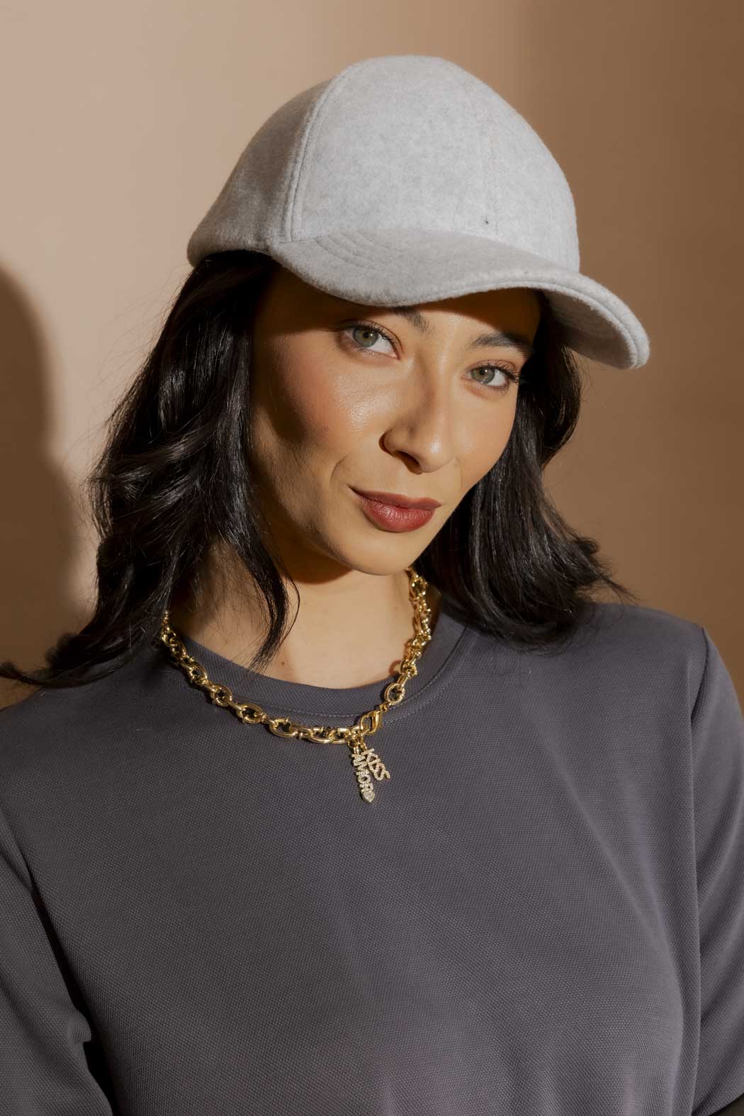 Gold Amore/Kiss Necklace