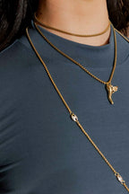 Gold Venetian Pave Necklace