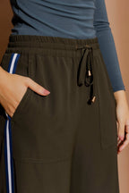 Khaki Stripe Sport Pant