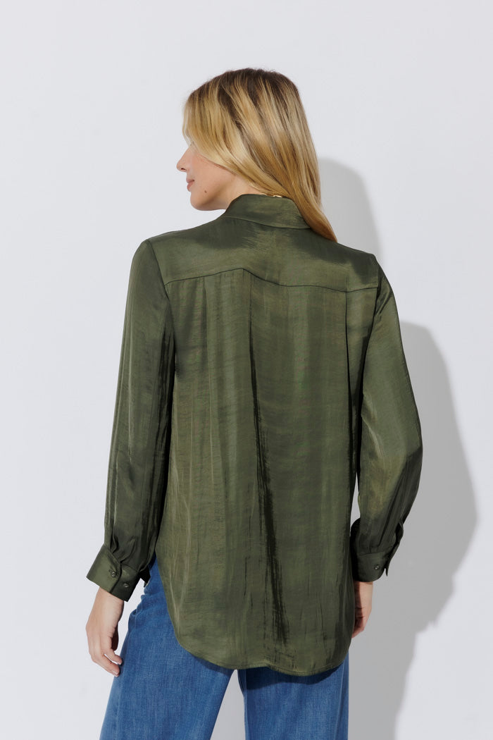 Khaki Glow Milan Blogger Shirt