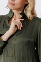 Khaki Glow Milan Blogger Shirt