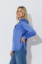 Cobalt Glow Milan Blogger Shirt