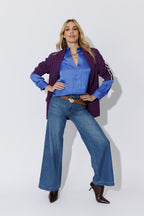 Cobalt Glow Milan Blogger Shirt