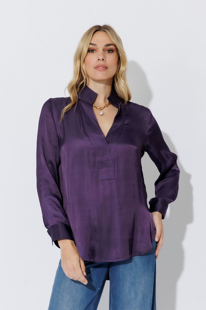 Purple Glow Milan Blogger Shirt