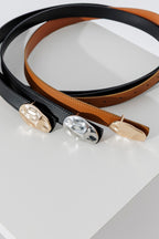 Gold/Tan Beaten Buckle Belt