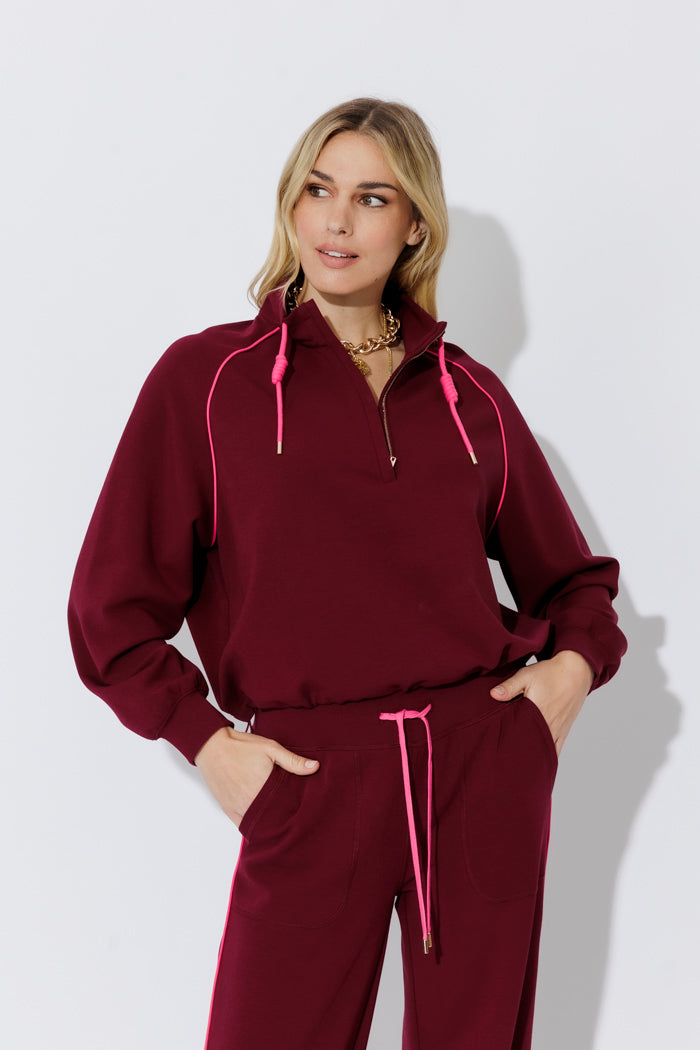 Raspberry Scuba Hamptons Jumper