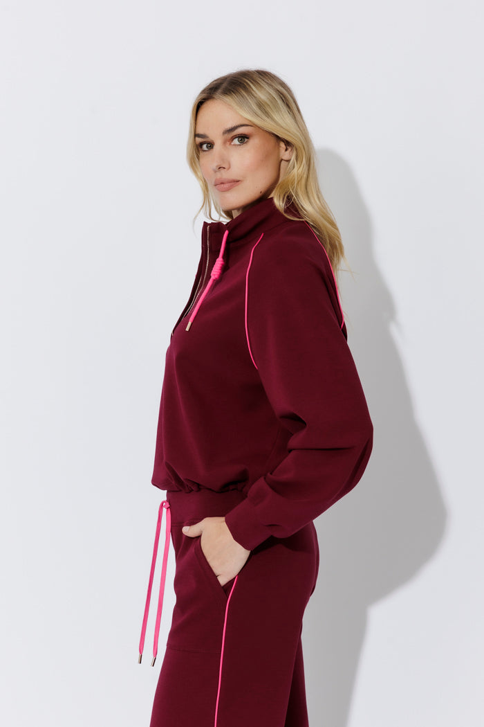 Raspberry Scuba Hamptons Jumper