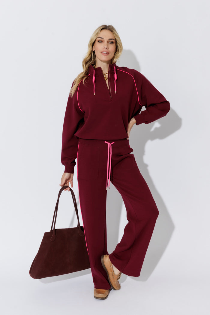 Raspberry Scuba Hamptons Pant
