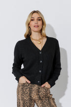 Black Fluffy Cardi