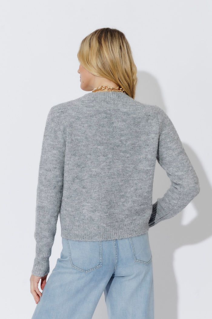 Grey Fluffy Cardi