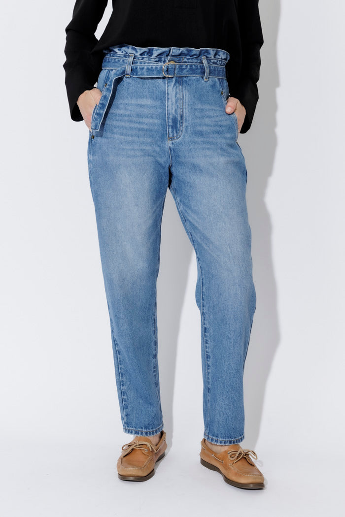 Mid Denim Paperbag Jean