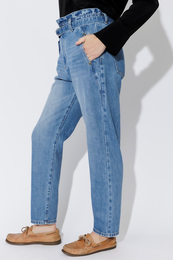 Mid Denim Paperbag Jean