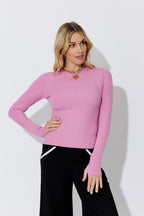 Pink Tencel Crew Lust Top
