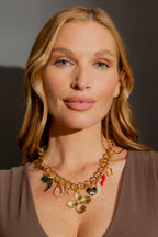 Gold Plated Charm Necklace