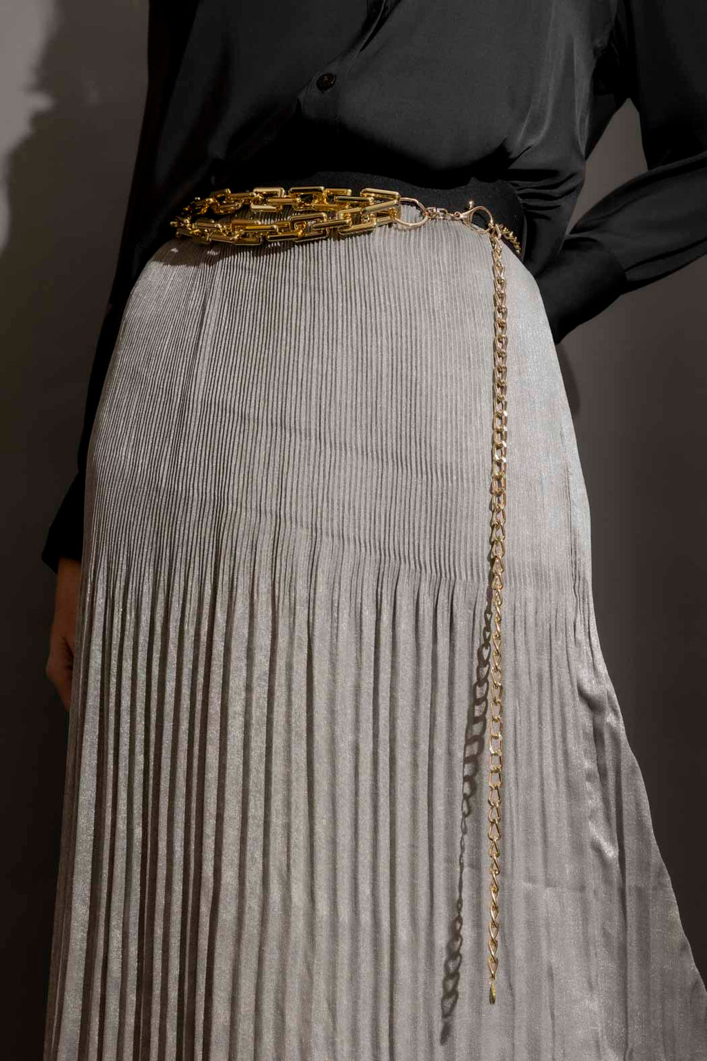 Double Strand Chain Belt Gold