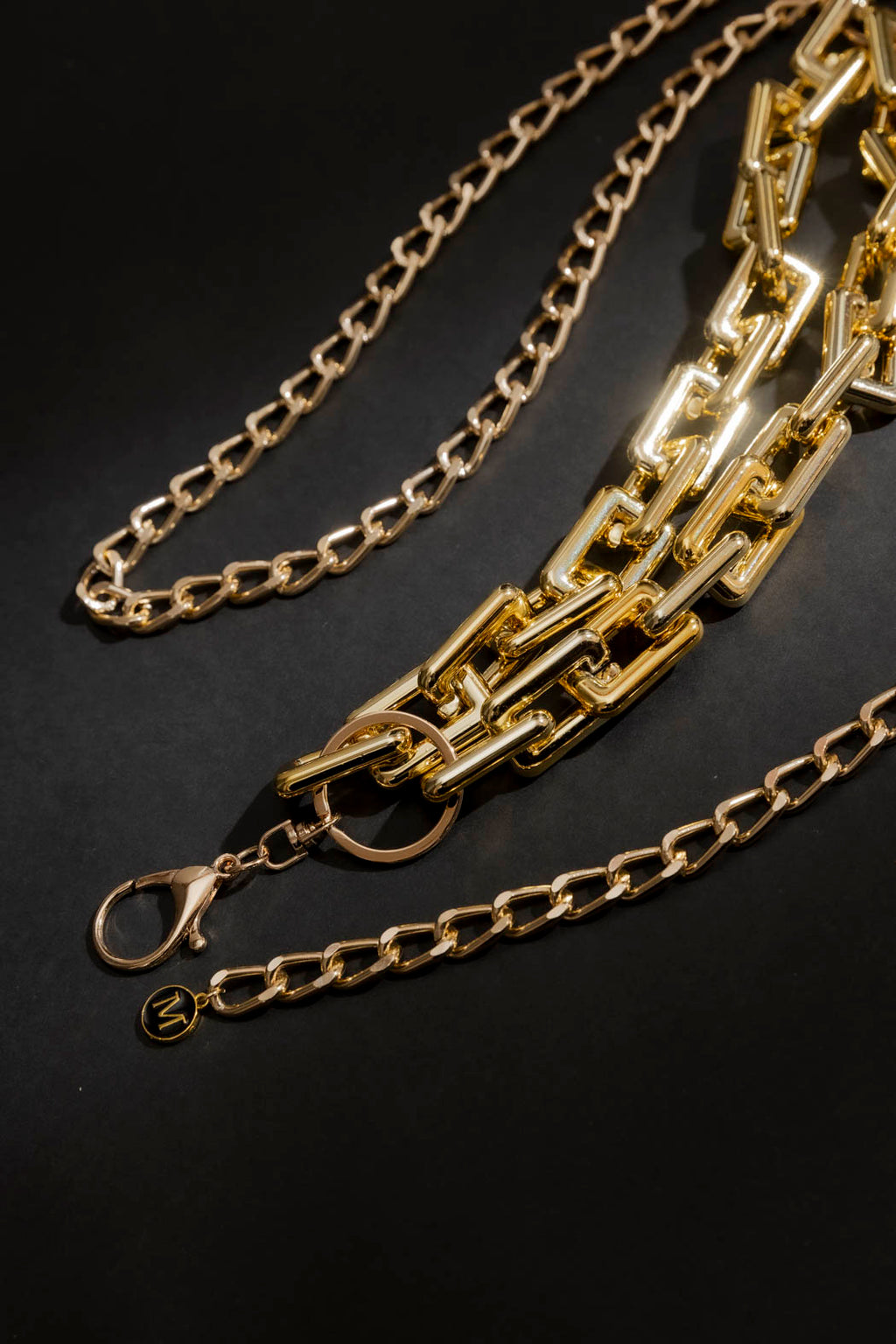 Double Strand Chain Belt Gold