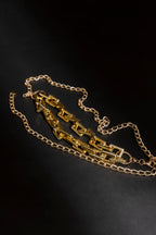 Double Strand Chain Belt Gold