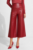 Red Croc Coated Jet Culotte
