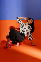 Black Tie Waist Skirt