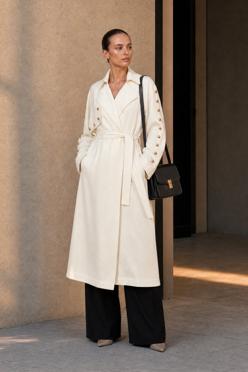 Ivory Lustra Dome Trench