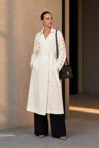 Ivory Lustra Dome Trench