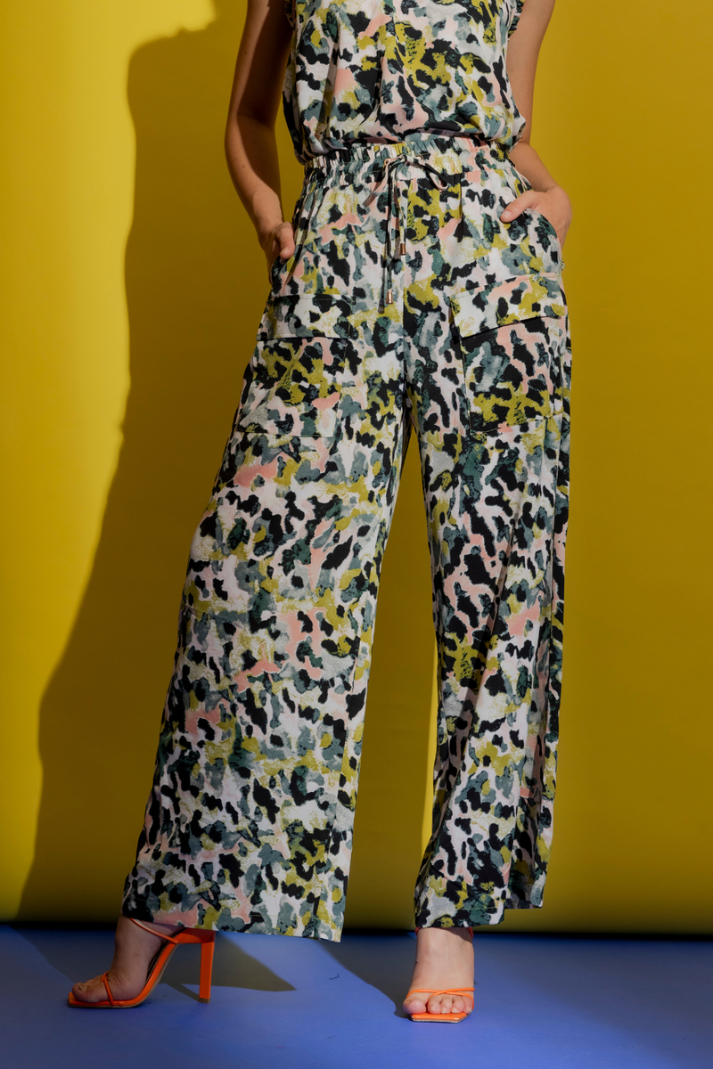 Chartreuse Camo Classic Cargo Culottes Chartreuse Camo