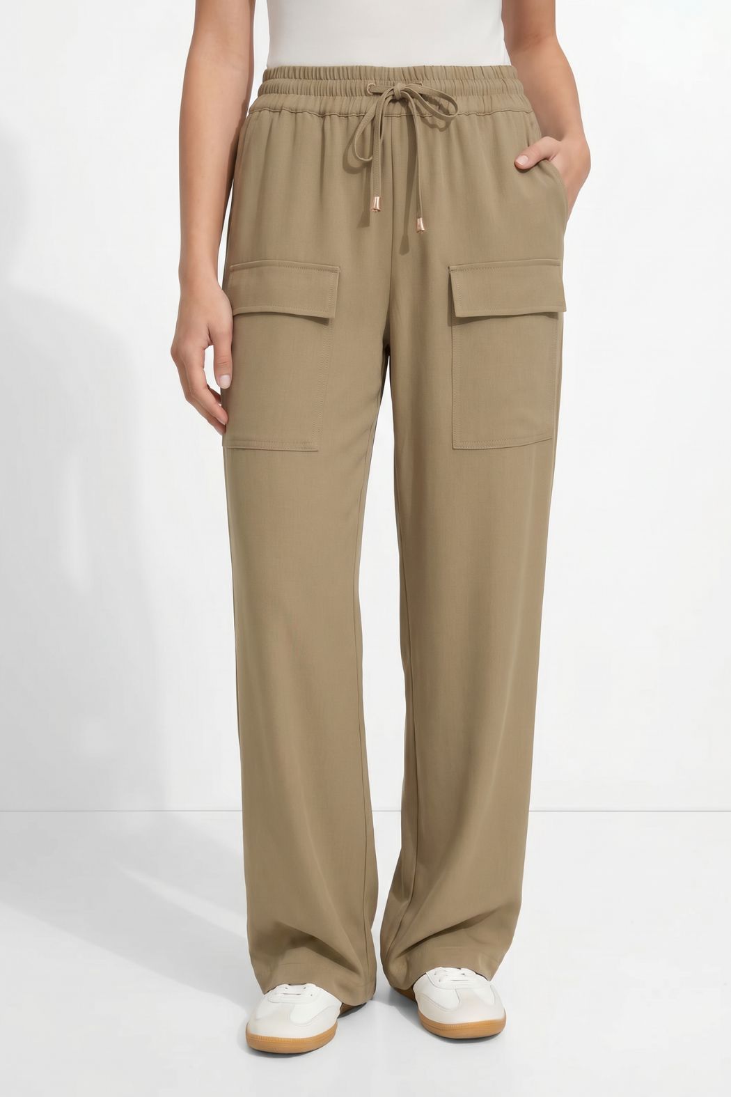 Taupe Lustra Cargo Pant