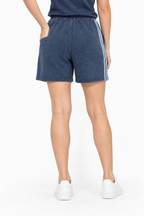 Navy Washed Cotton Short