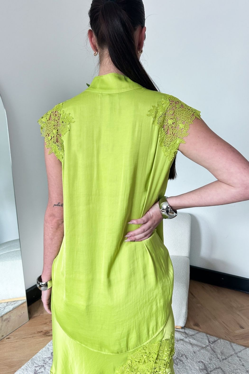 Chartreuse Glow Madrid Blogger Shirt