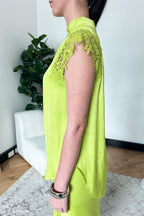 Chartreuse Glow Madrid Blogger Shirt
