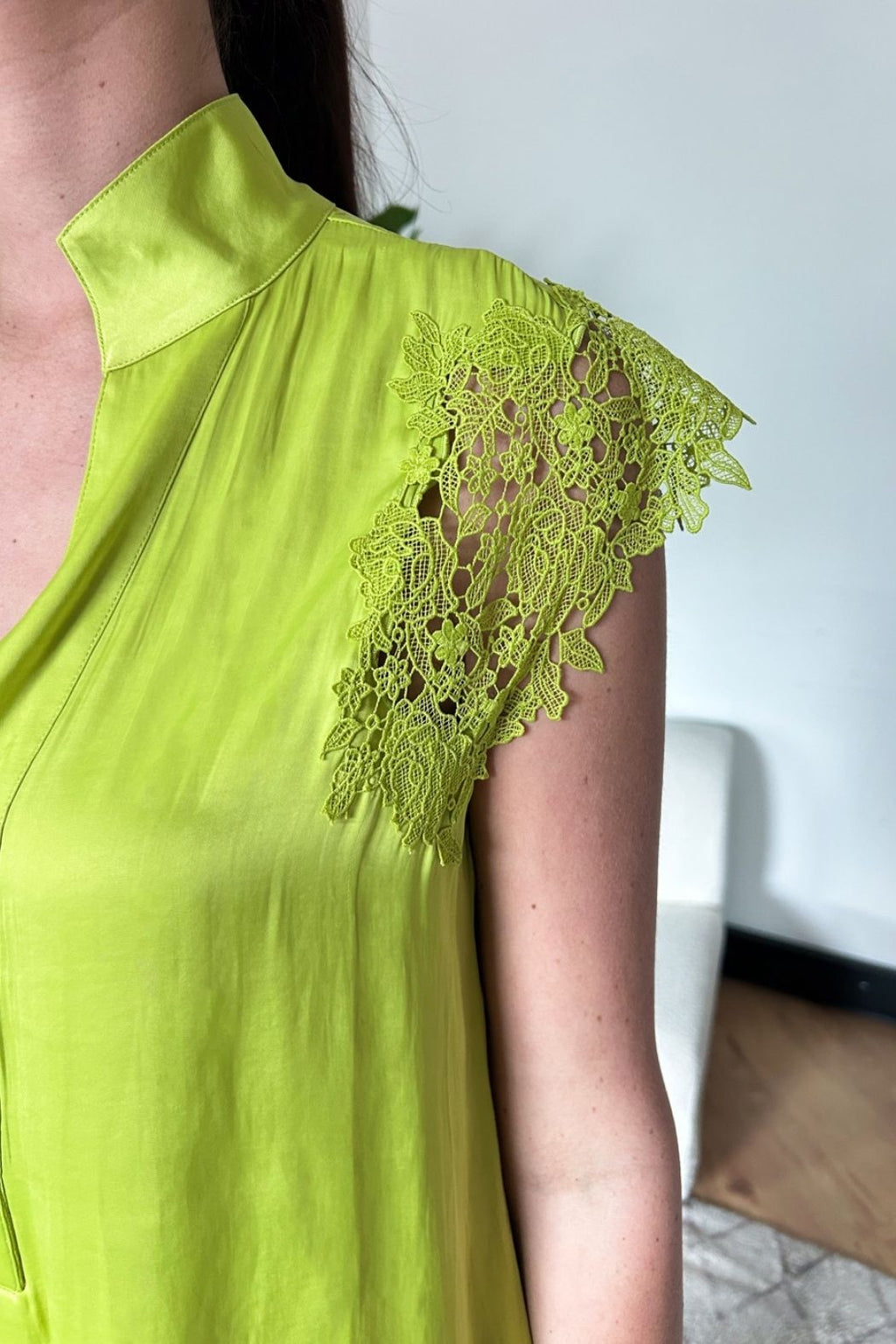 Chartreuse Glow Madrid Blogger Shirt