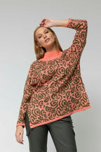 Coral Forest Rose Jumper - FINAL SALE